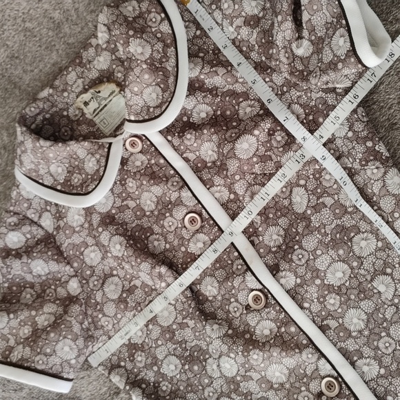 Mary Harnes 1960s Floral House Dress S(?) Vintage Size 12 - Picture 6 of 11